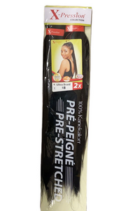X-Pression Ultra Braid Pré-tiré 2X Hair XPression Pre-stretched 100% Kanekalon