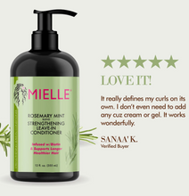 Charger l'image dans la galerie, MIELLE Rosemary Mint Strengthening leave in Conditioner