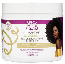 Charger l&#39;image dans la galerie, ORS CURL UNLEASHED. Aloe Vera &amp; Honey Texture Boosting Curly Jelly
