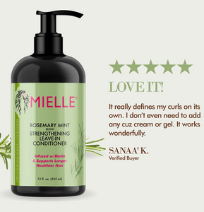 MIELLE Rosemary Mint Strengthening leave in Conditioner