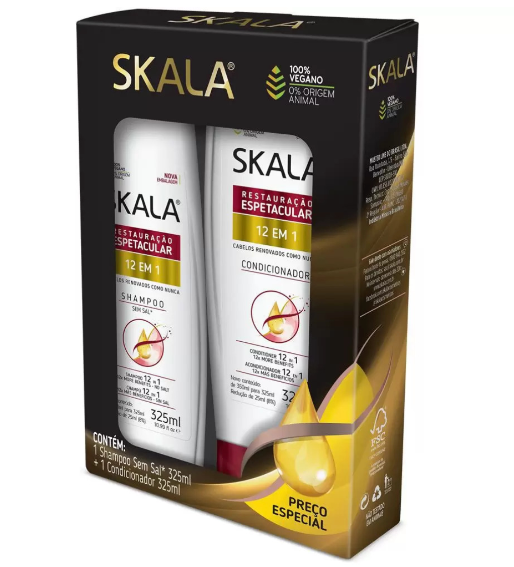 Skala Expert: 12 In 1 Kit Shampooing 325ml + Après-shampooing 325ml