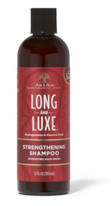 AS I AM Long and luxe. Strenghtening shampoo pomegranate and passion fruit