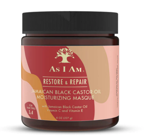 AS I AM Long and luxe. Restor and repair jamaican black castor oil moisturizing masque
