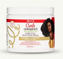 Charger l&#39;image dans la galerie, ORS CURL UNLEASHED. Shea butter and honey. Curly Coil Rich styling Cream
