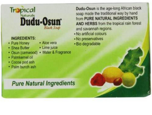 DUDU-OSUN Black Soap. Savon Noir Tropical