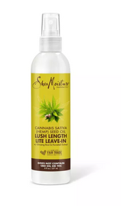 SHEA MOISTURE Lush Length Lite Leave-In With Cannabis Sativa, Hemp Seed Oil
