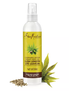 SHEA MOISTURE Lush Length Lite Leave-In With Cannabis Sativa, Hemp Seed Oil