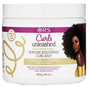 ORS CURL UNLEASHED. Aloe Vera & Honey Texture Boosting Curly Jelly