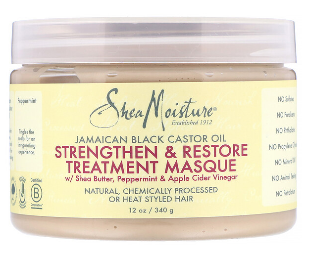 SHEA MOISTURE Jamaican Black Castor Oil, Strengthen & Restore Treatment