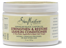 Charger l&#39;image dans la galerie, SHEA MOISTURE Jamaican Black Castor Oil Strengthen &amp; Restore Leave-In Conditioner
