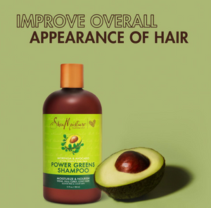 SHEA MOISTURE Power Greens Shampooing Moringa & Avocado Sans Sulfate