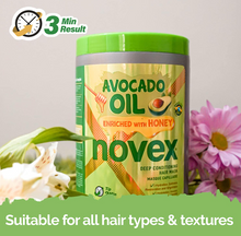 Charger l&#39;image dans la galerie, Novex Huile Avocat Masque de Cheveux 400g - enrichi de l&#39;huile d&#39;avocat.
