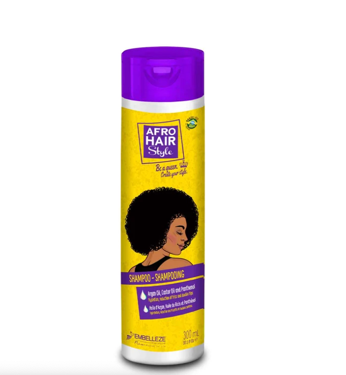Novex Afro Hair Shampooing 300ml Enrichi avec l'huile de ricin, de l'huile d'argan et Graine de huile de lin