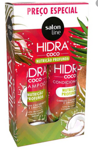 SALON LINE: Salon Line Kit Hidra Coco Shampooing + Après-shampooing 600g