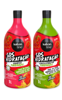SALON LINE: SOS Hydratation SOS Turbine avec masque de bio Kit 1L Shampoo -1L Conditioner
