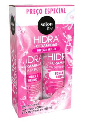 SALON LINE: Salon Line Kit Hydra Ceramides Shampooing 300g + Après-shampooing 300g