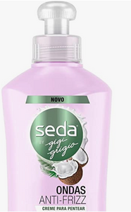 SEDA : Ondas Anti Frizz - Crème Coiffante Collection au lait de coco et à l'eau de riz 300ml