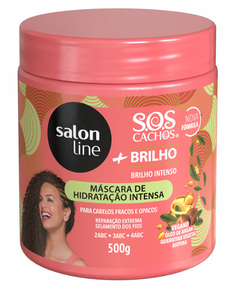 SALON LINE: SOS CACHOS  Masque Hydratant Boucles + Brillance 500g