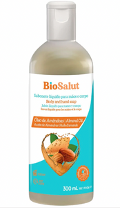 BioSalut Savon Liquide pour les mains et le corps à huile d'amande 300 ml