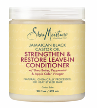 Charger l&#39;image dans la galerie, SHEA MOISTURE Jamaican Black Castor Oil Strengthen &amp; Restore Leave-In Conditioner
