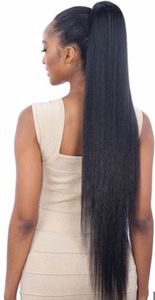 MODEL MODEL DrawSting Ponytail Silky Straight 32"