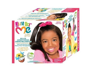 JUST FOR ME - Défrisant/ Relaxer Kit pour enfant sans soude